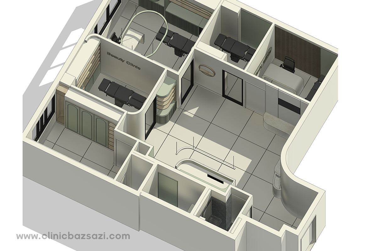 طراحی داخلی کلینیک زیبایی